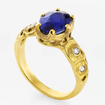 Šepkus R-221M 18K Yellow Gold and Diamond "Scherzo" Mounting