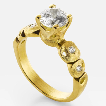 Šepkus R-222M 18K Yellow Gold and Diamond "Perelandra" Mounting