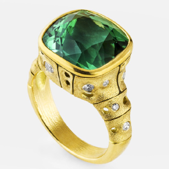 Šepkus R-226M 18K Yellow Gold and Diamond "Francoise" Mounting