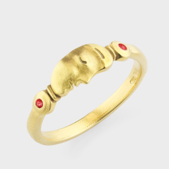 Šepkus R-228RUBY 18K Yellow Gold and Ruby "The Big Sleep" Ring