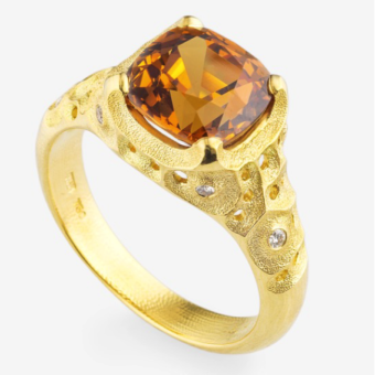 Šepkus R-230M 18K Yellow Gold and Diamond "Dange" Mounting