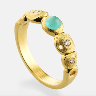 Šepkus R-233M 18K Yellow Gold and Diamond "Perelandra" Mounting