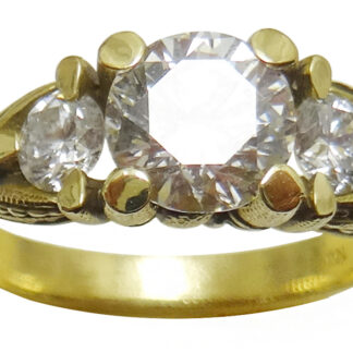 Šepkus R-235MM 18K Yellow Gold and Diamond "Empire" Ring