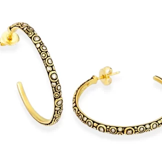 Šepkus E-223D 18K and Diamond Hoop Earrings