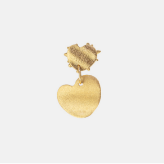 Šepkus E-266 18K Yellow Gold "Double Heart" Earrings